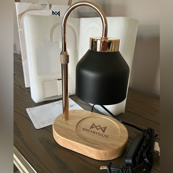 NWT…Black and Gold Candle Warmer Lamp - Picture 6 of 7